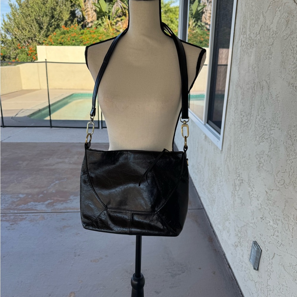 HOBO Black Leather Shoulder Bag